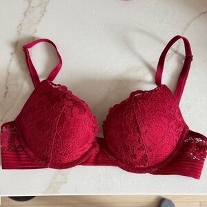 Victoria's Secret Lace Bra - Deep Red